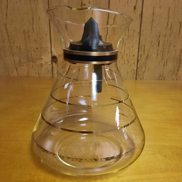 Vintage Glass Coffee Pot with Original Lid - Picture 3 of 6